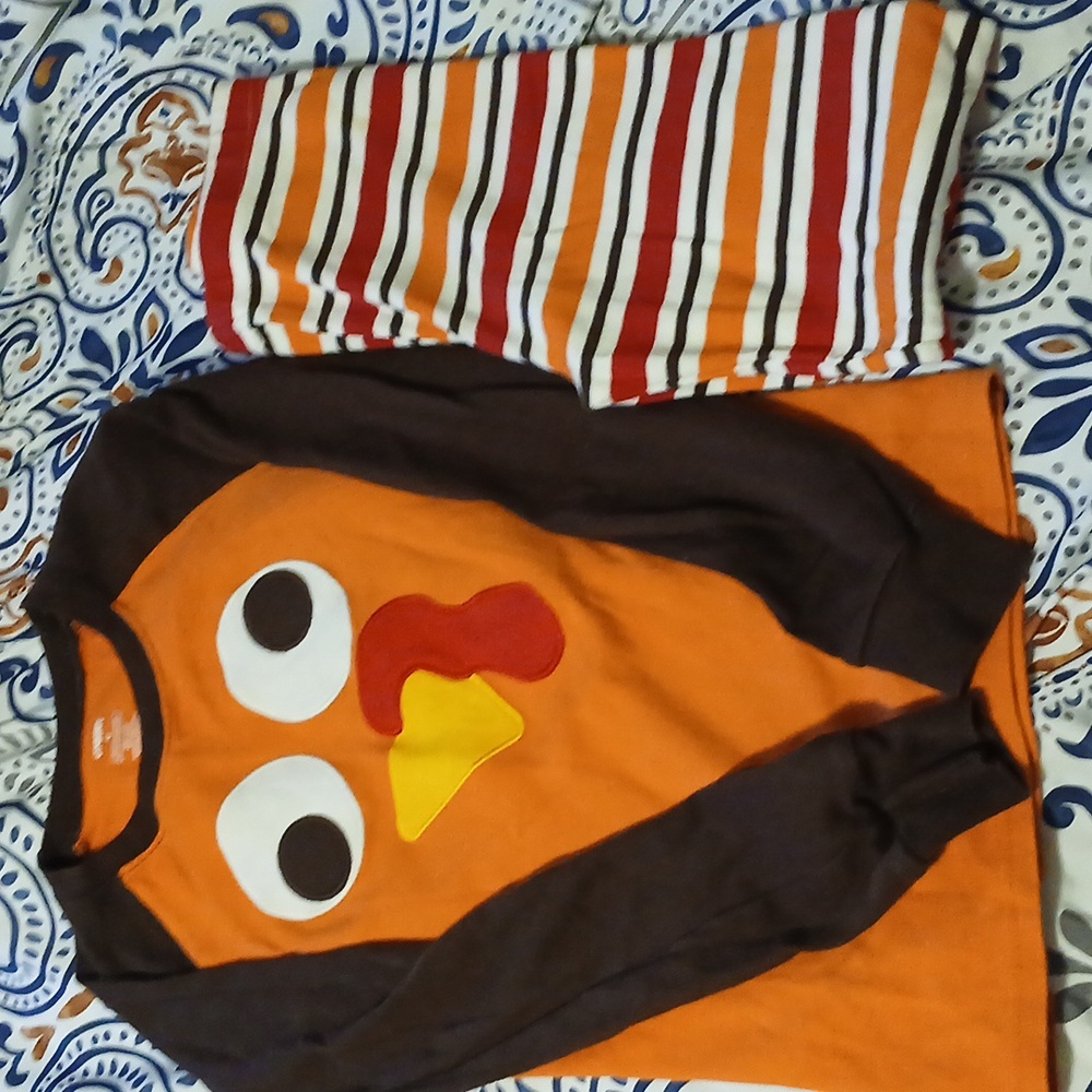 Gymboree youth turkey pajamas 12